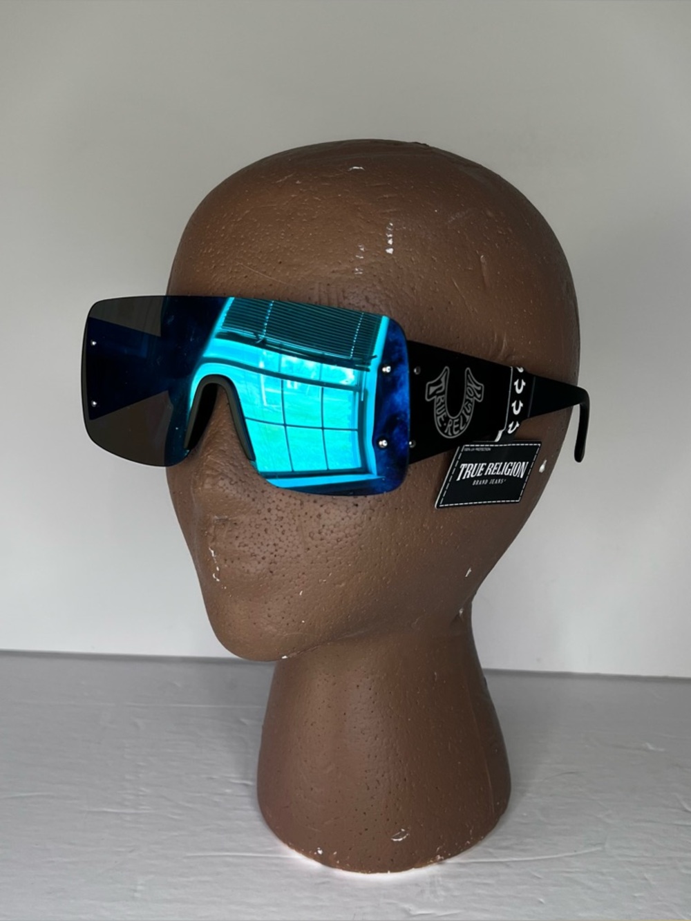 NWT True Religion Blue Mirror Lens TRM1870X Sunglasses Read Description